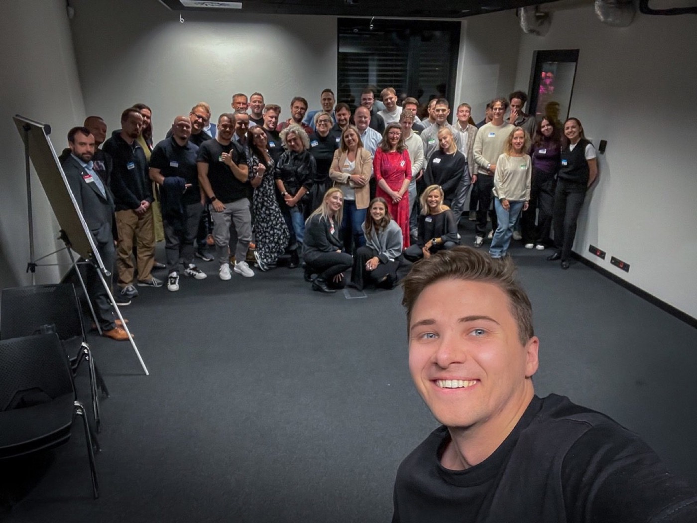 Startup Community Poznań meetup selfie